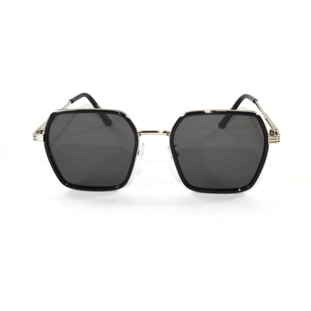 GENERICO - Lentes de sol estilo unisex retro uv400 - negro platead