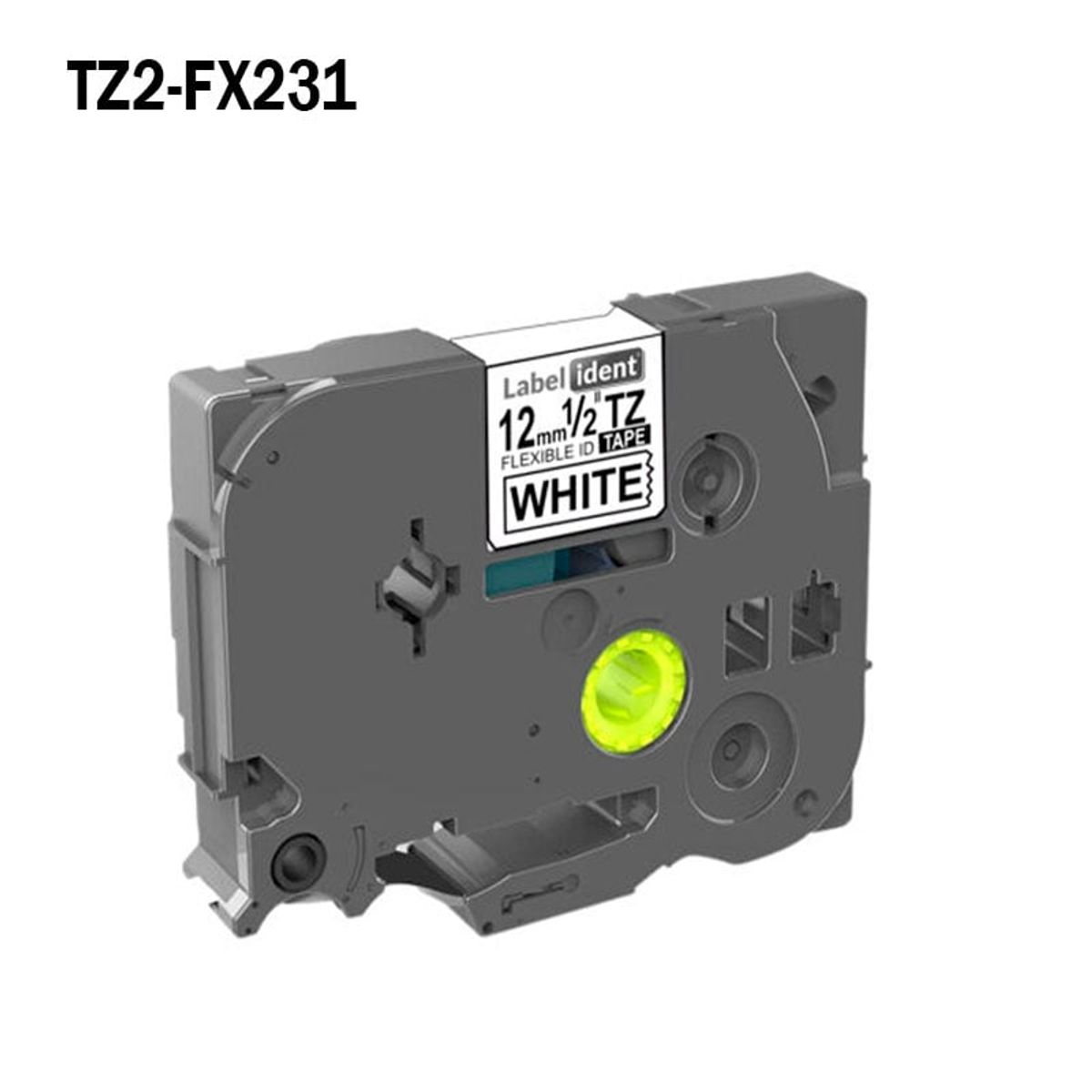 GENERICO - TZ2-FX231 Cinta Compatible Brother 12mm x 8m TZe-FX231