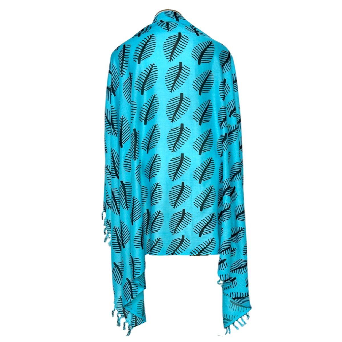 MAGE DISTRIBUTION - Pareo Pañoleta Kontiki Turquesa Con Negro