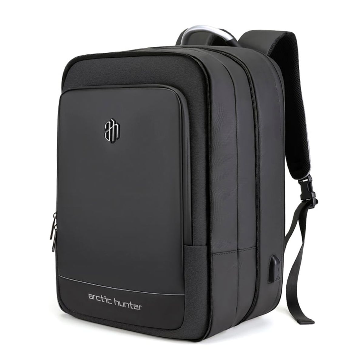 ARCTIC HUNTER - Mochila Hombre Arctic Hunter B00227 Expandible Viaje Laptop Negro