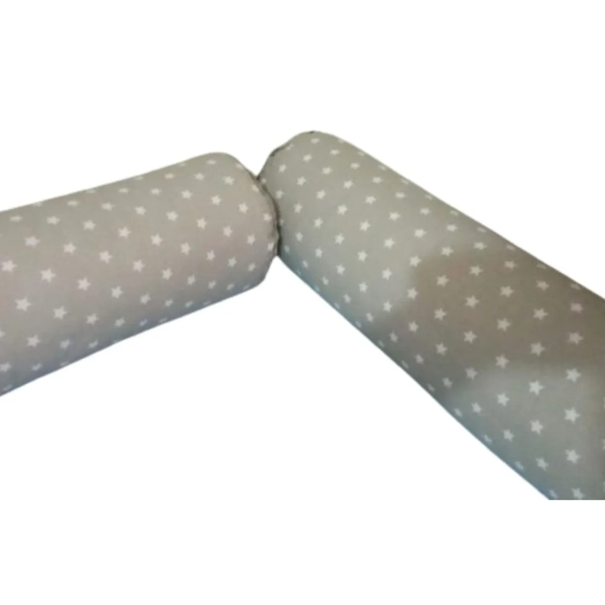 GENERICO - Bumpers Protectores Tubulares cama cuna Montessori 1.5 plazas - Estrellitas - Diseño 6 Piezas