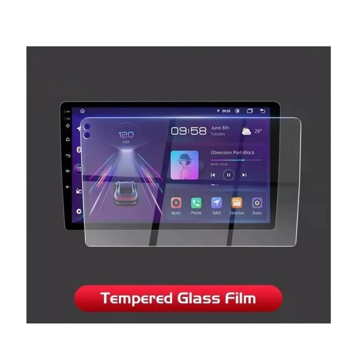 GENERICO - Mica de vidrio para pantallas android 10 pulgadas