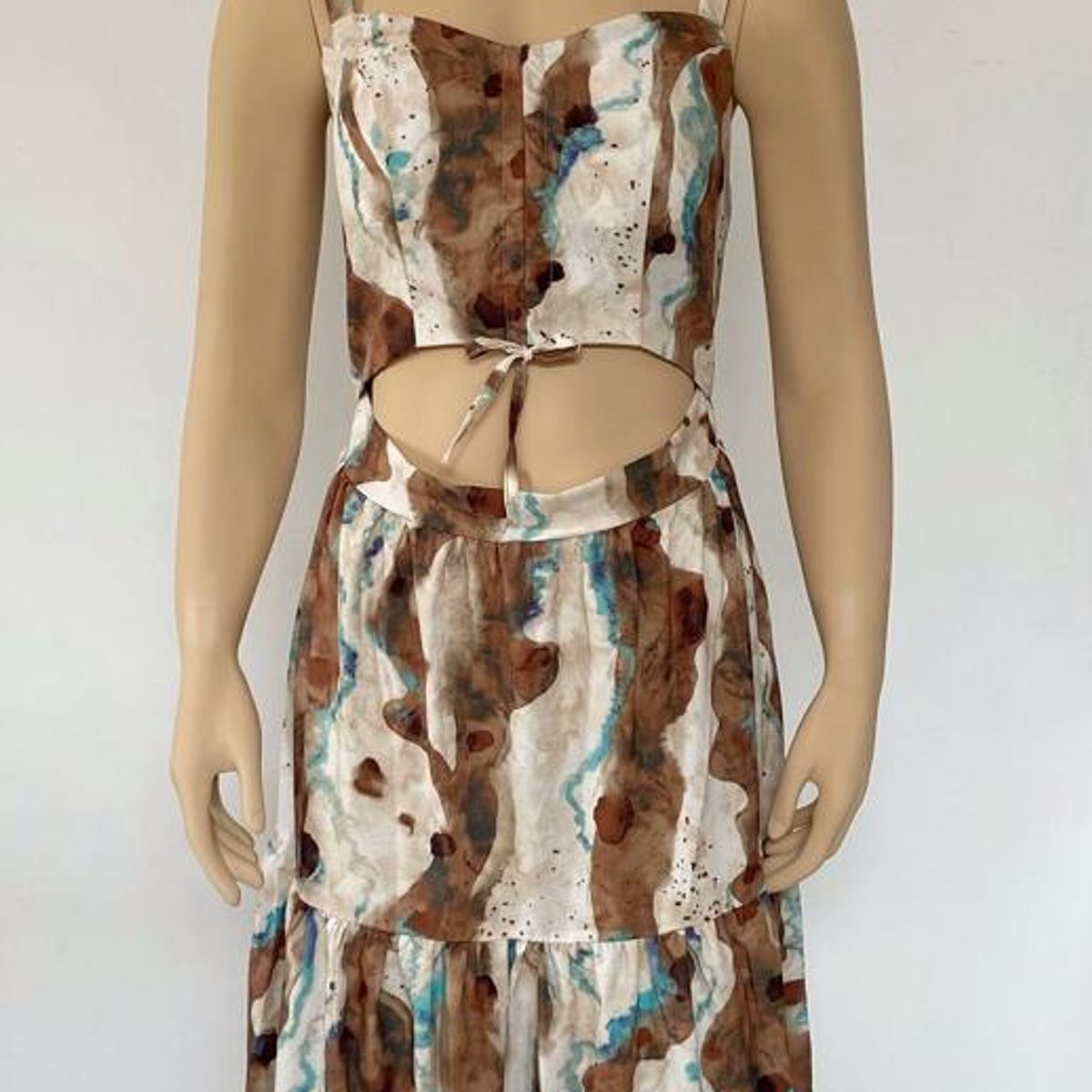 VARIOS - Vestido Borea Marrón - Mujer