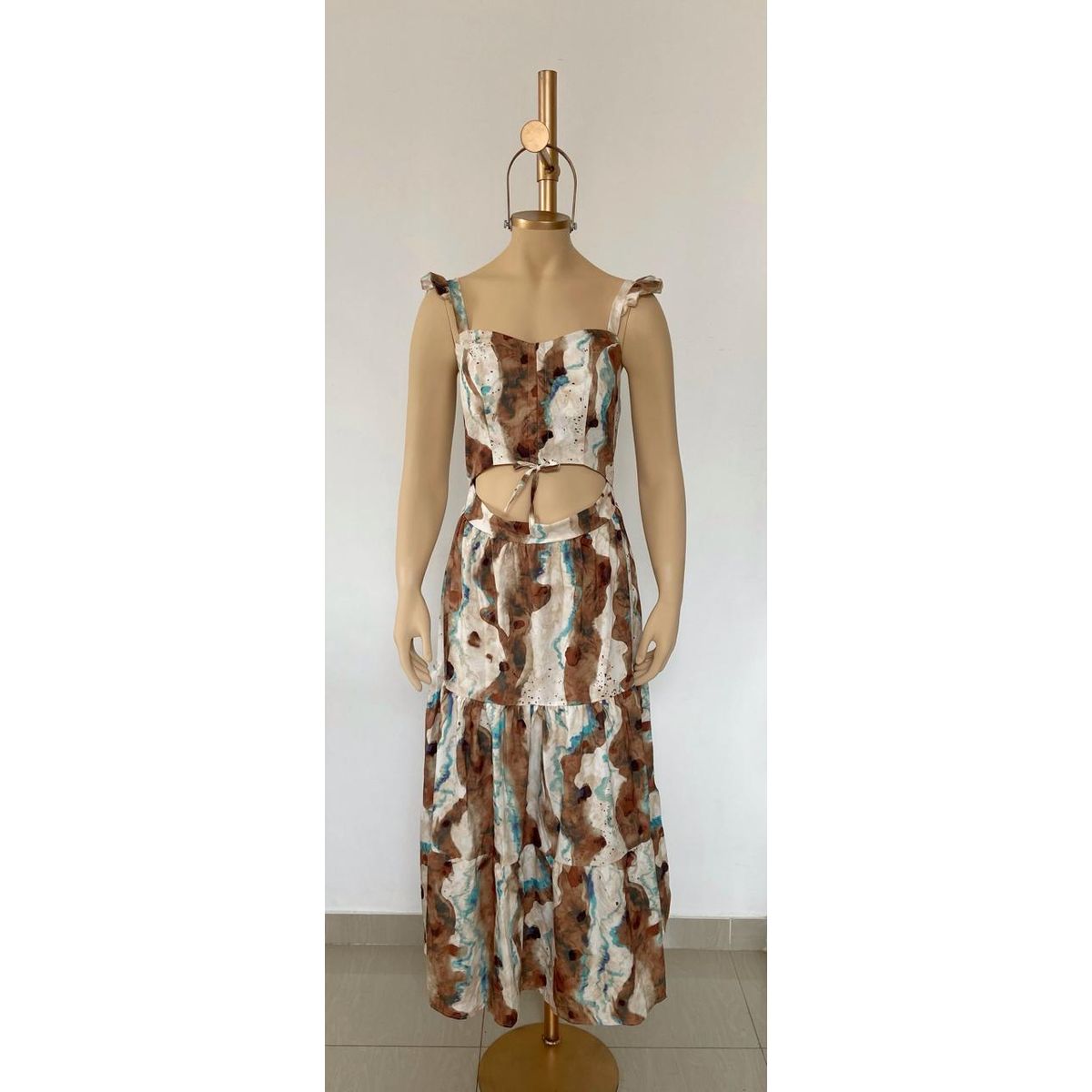 VARIOS - Vestido Borea Marrón - Mujer