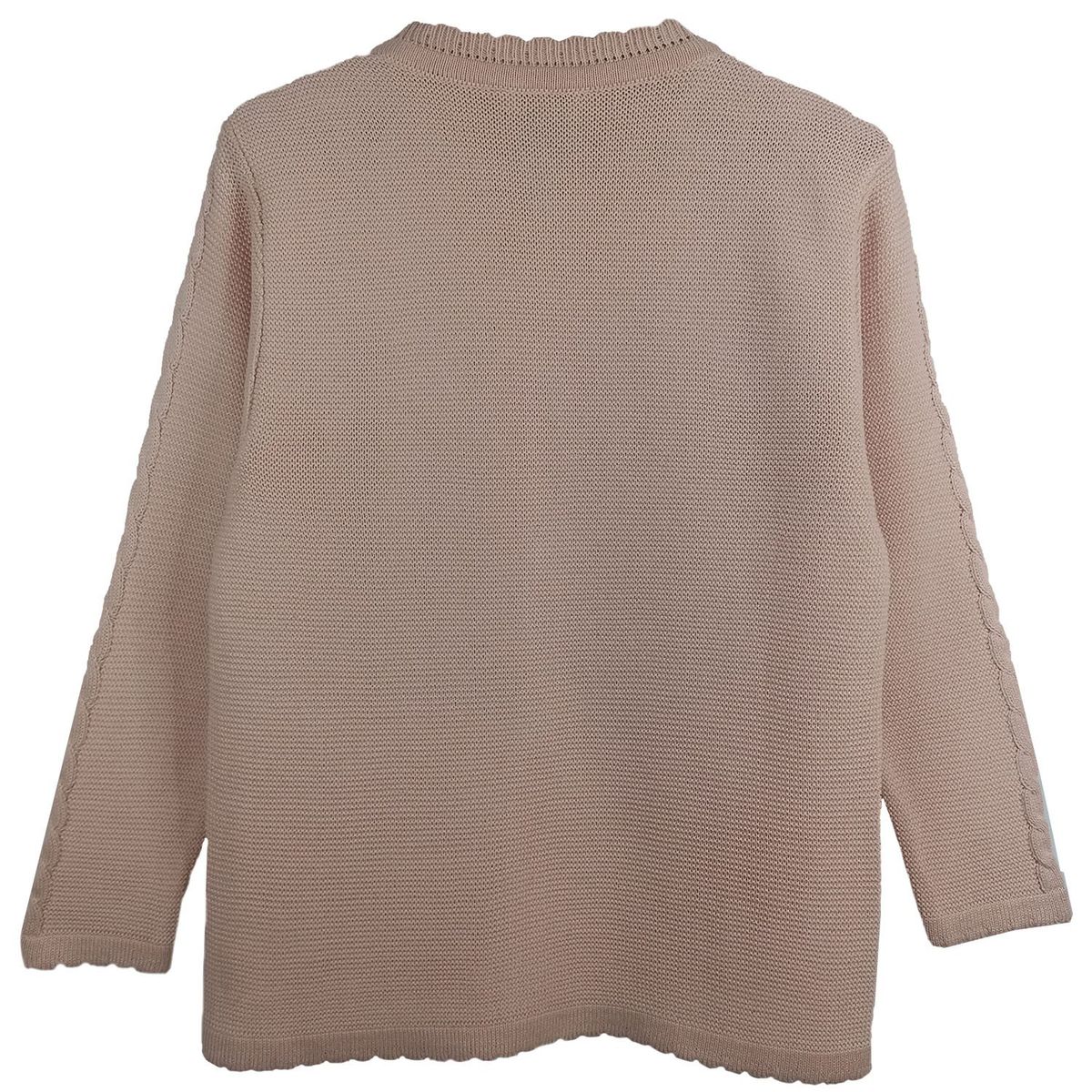 GENERICO - Chompa Tejida de hilo tacto para Niñas con Detalles de Lazo new