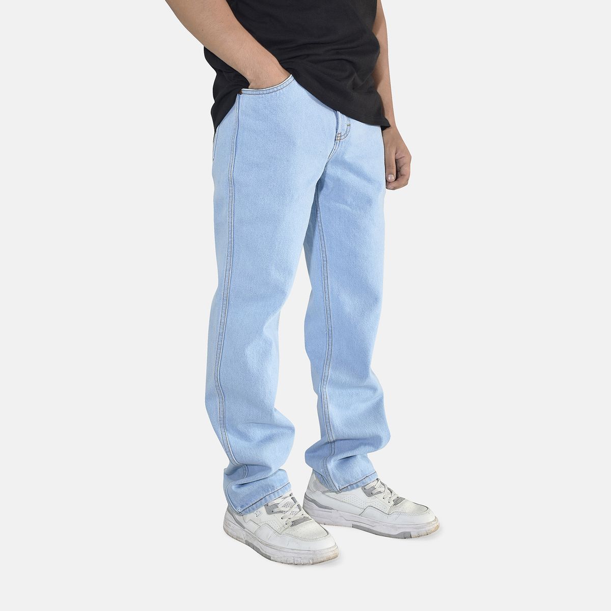 YONISTERS CLOTHING - Denim Jean Over Strech Celeste Yonisters Clothing