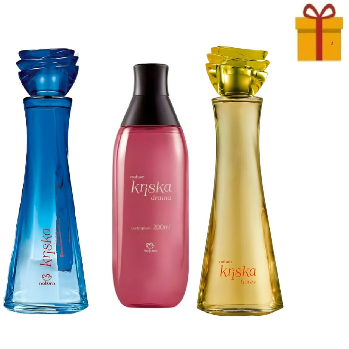 NATURA - kriska jeans + kriska flores 100ml + splash drama + regalo