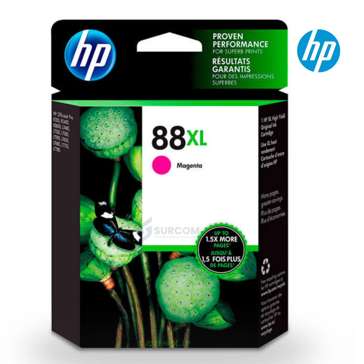 HP - Cartucho de Tinta HP 88XL Magenta Original