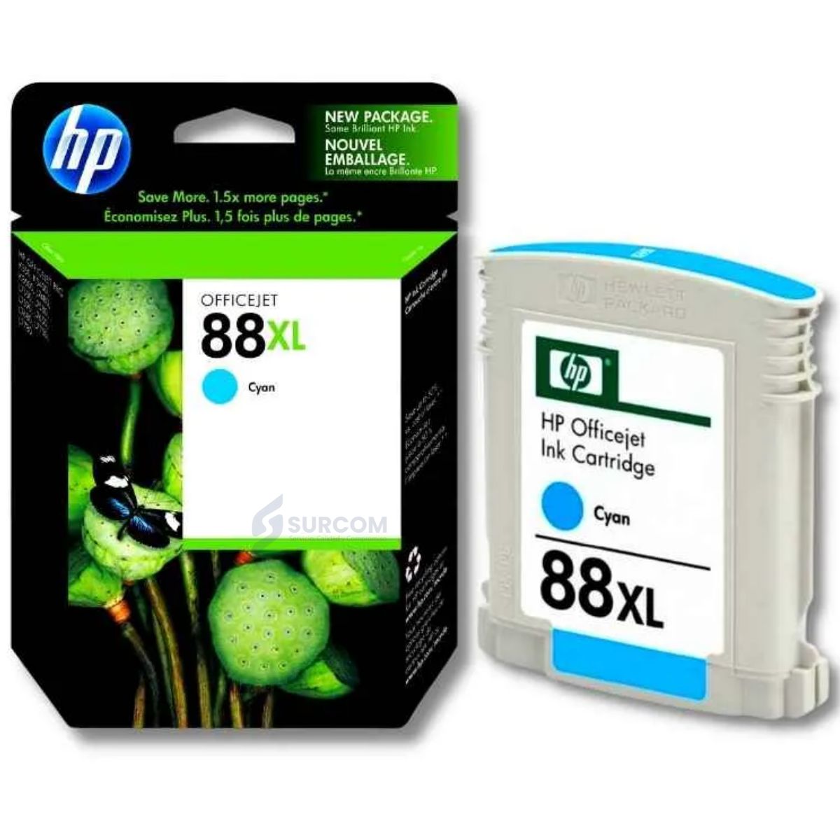 HP - Cartucho de Tinta HP 88XL CIAN Original