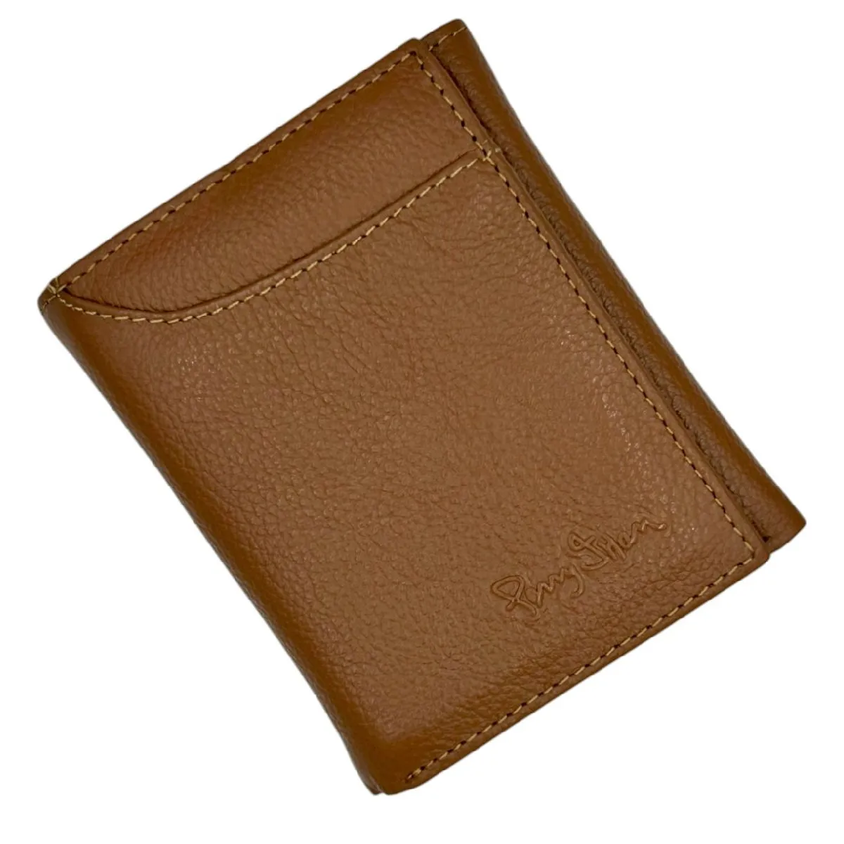 PERRY JHAN - Billetera para hombre 100 CueroTriple en Negro o Marrón - Perry Jhan