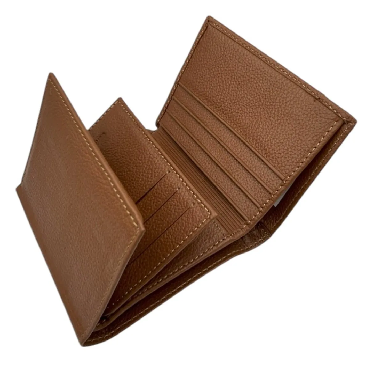 PERRY JHAN - Billetera para hombre 100 CueroTriple en Negro o Marrón - Perry Jhan