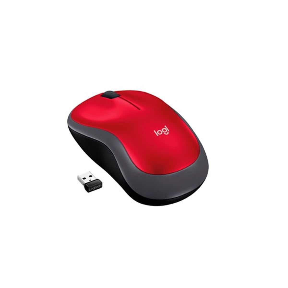 LOGITECH - Mouse Inalámbrico Logitech M185 Rojo