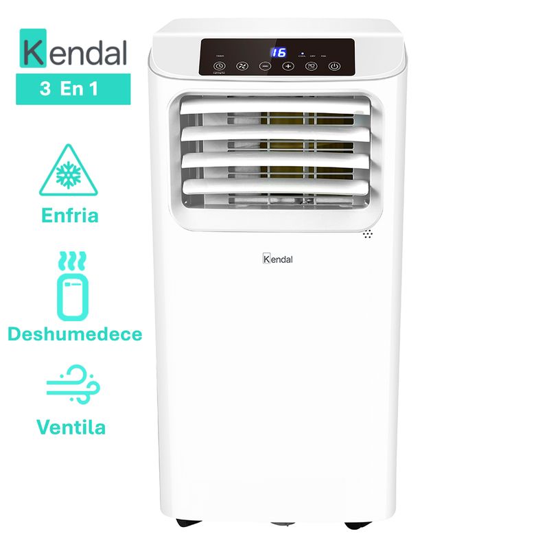 KENDAL - Aire Acondicionado Portátil 9000 BTU, Frio 3 en 1