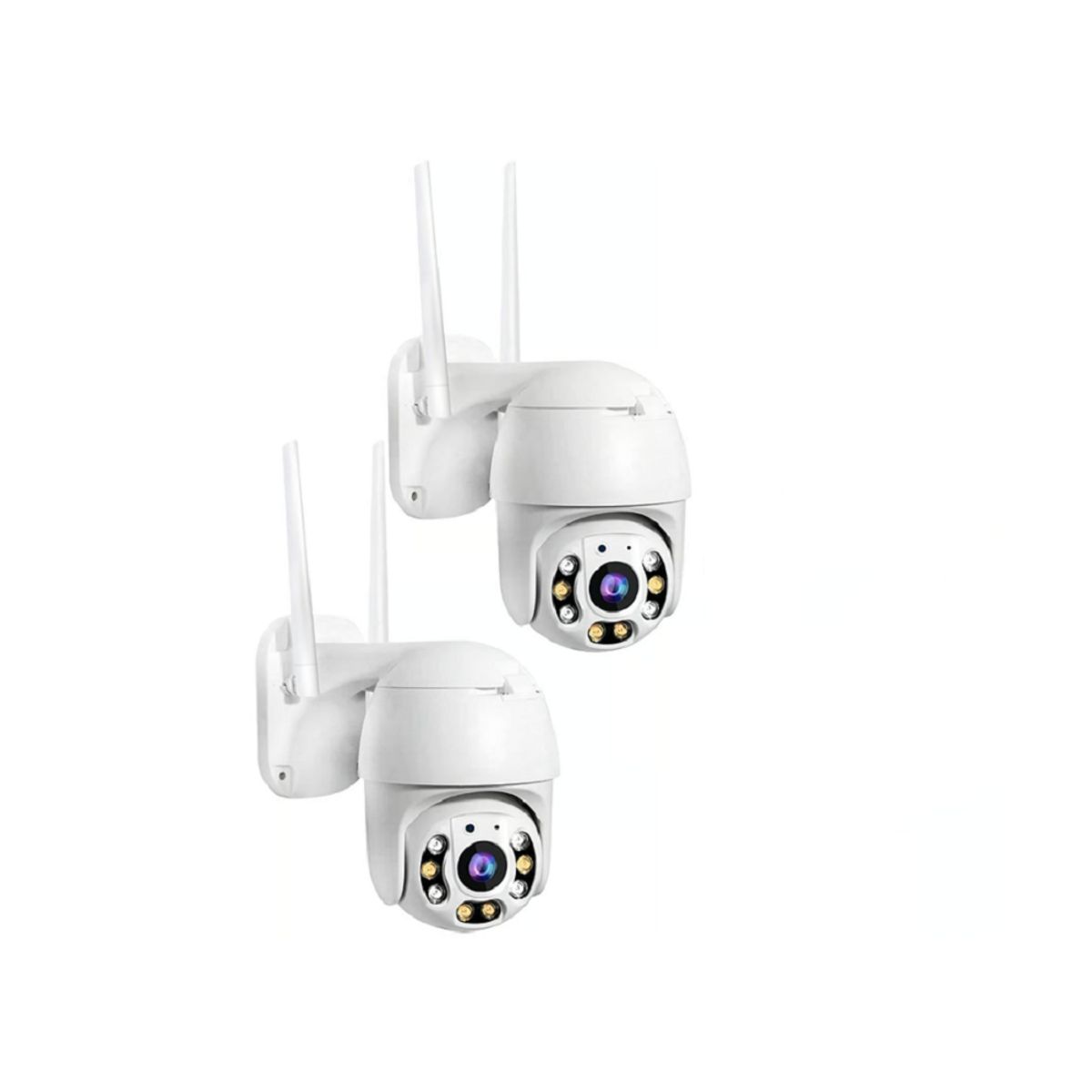 GENERICO - Pack de 2 Camaras A6 IP y 2 Memorias de 128GB Visión Nocturna