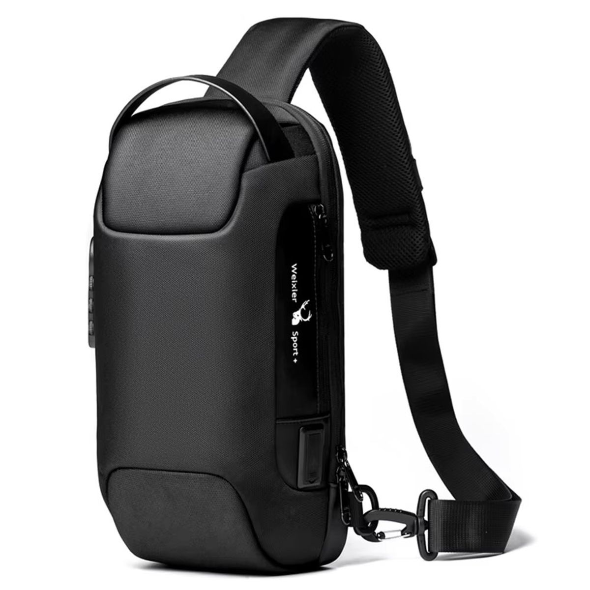 BULLCAPTAIN - Makeway - Morral mochila cruzada Hombre cuero PU