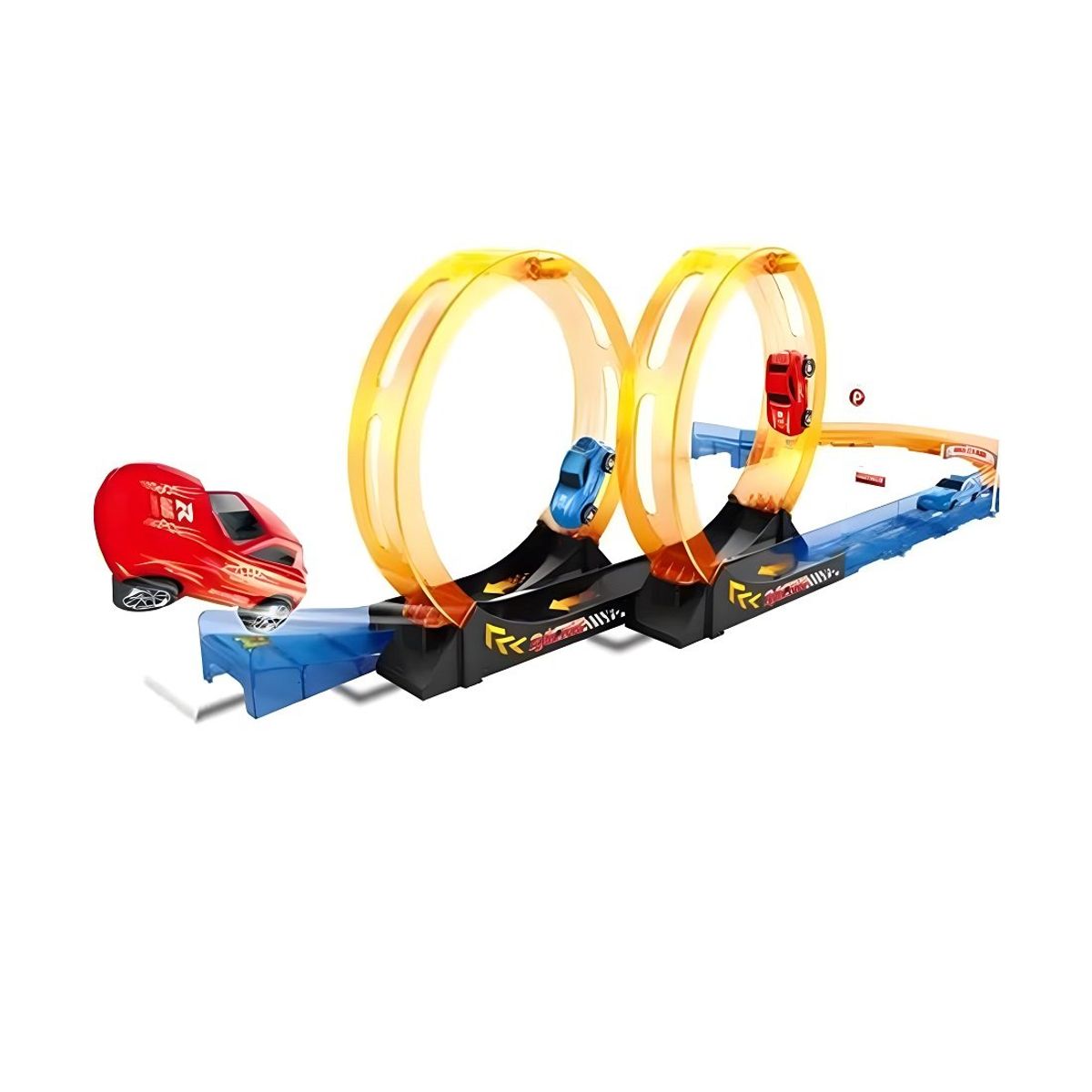 GENERICO - Pista de carreras RAPID WORLD 360 2X - 20 Pcs