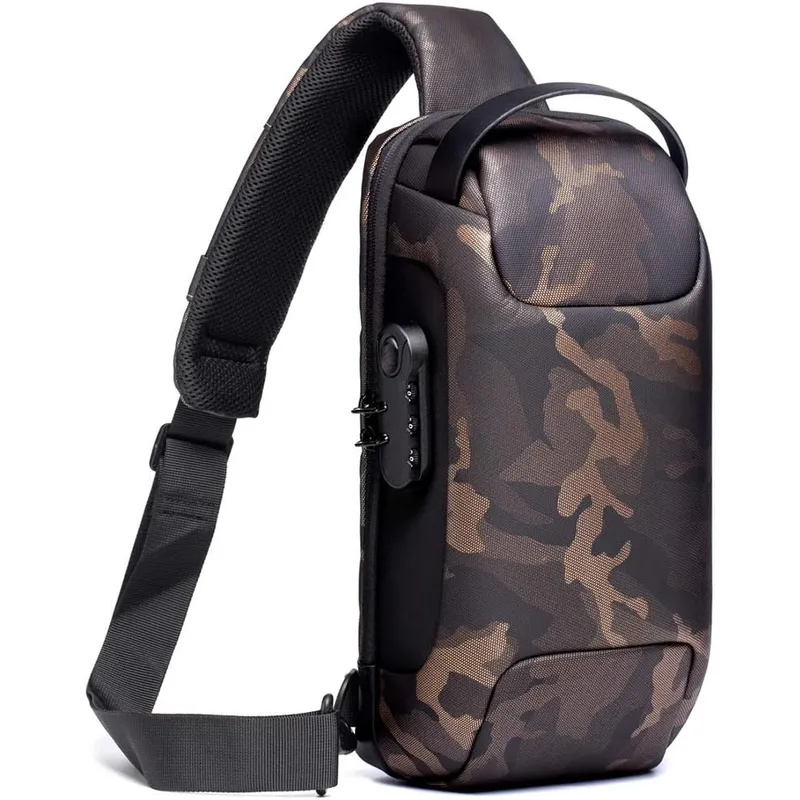BULLCAPTAIN - Makeway - Morral mochila cruzada Hombre cuero PU