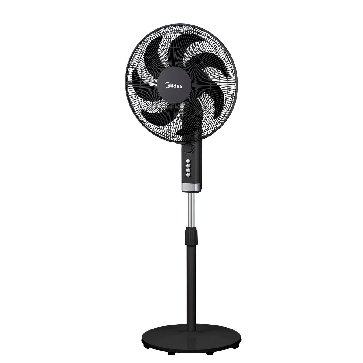MIDEA - VENTILADOR DE PEDESTAL MIDEA MFA164MB-PE ZEFIRO 16’’ NEGRO 7ASPAS
