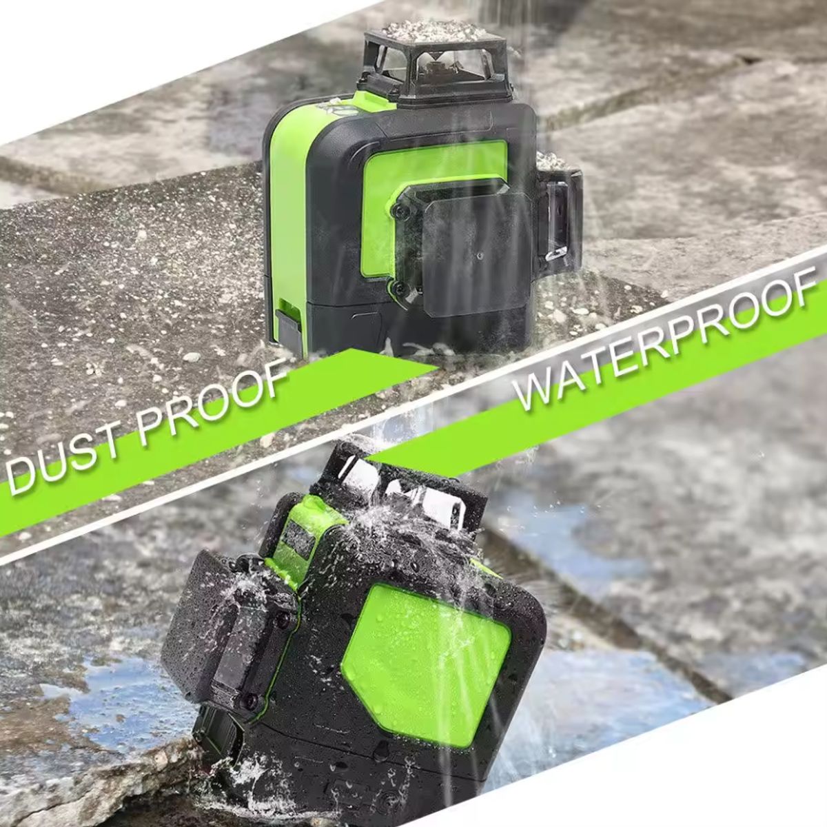 HUEPAR - Nivel láser verde huepar 903CG 12 líneas recargable(Dos baterías) ​ ​ ​ ​ ​