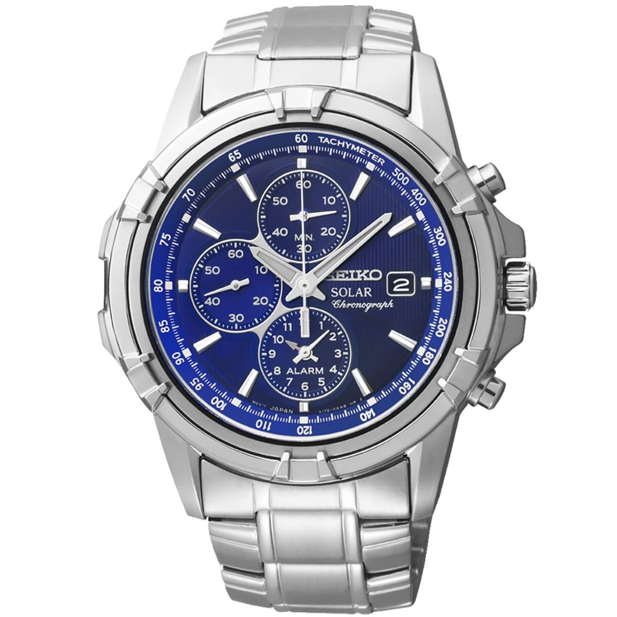 SEIKO - SEIKO Reloj Solar Coleccion Cronografo Acero inox Japones SSC141