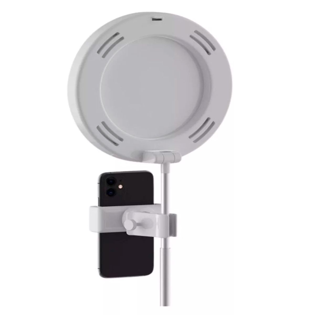 SEISA - Espejo Para Maquillaje Gato Con Luz Led con soporte celular Streaming