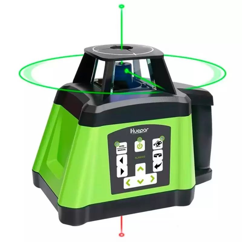 HUEPAR - Nivel Rotativo Láser Verde Huepar RL200HVG Hasta 500 metros de alcance