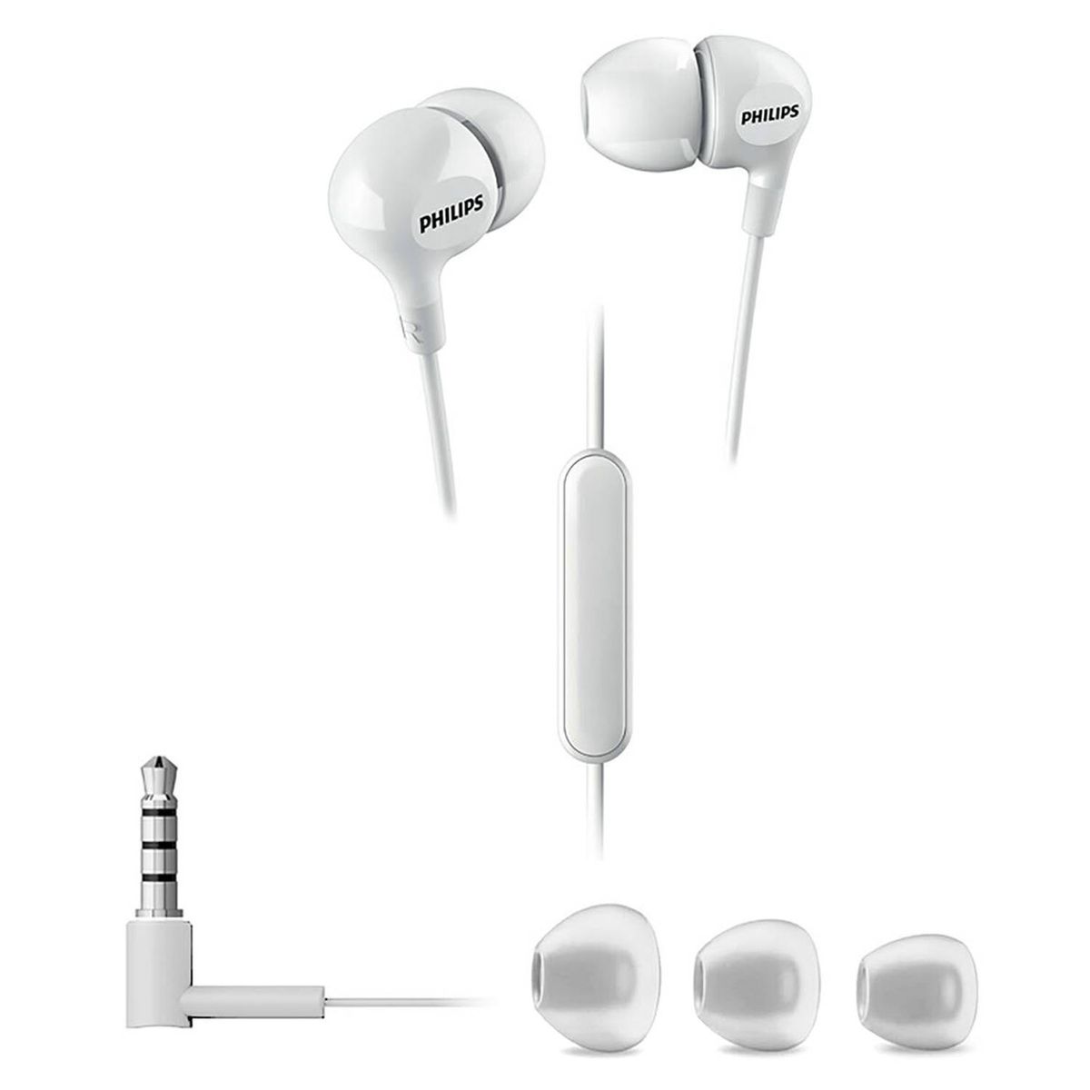 PHILIPS - AUDIFONO CON MICROFONO PHILIPS IN-EAR SHE3555WT COLOR BLANCO