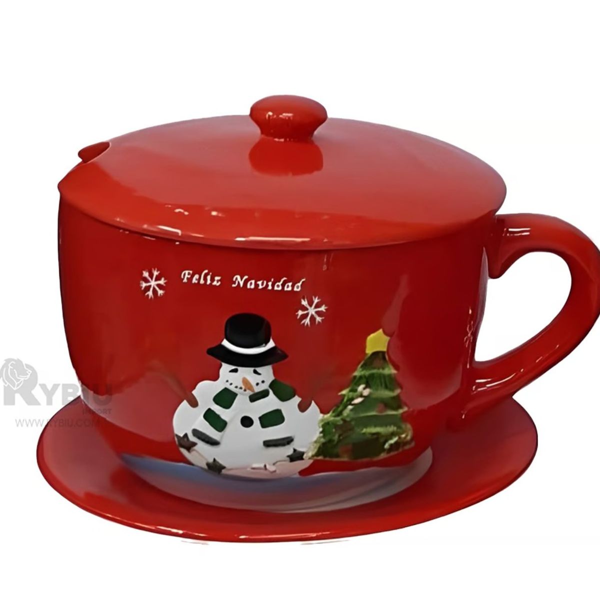 LORENZ - CHOCOLATERA  NAVIDEÑA 5LT MUÑECO DE NIEVE