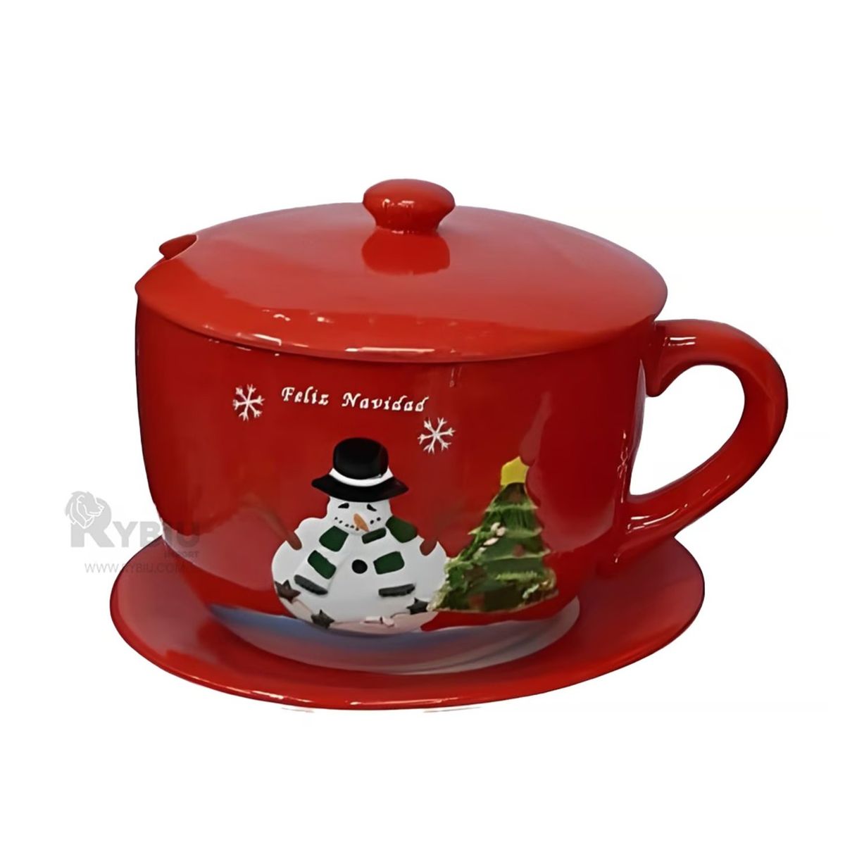 LORENZ - CHOCOLATERA  NAVIDEÑA 5LT MUÑECO DE NIEVE