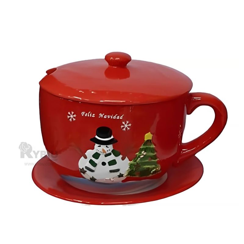 LORENZ - CHOCOLATERA  NAVIDEÑA 5LT MUÑECO DE NIEVE