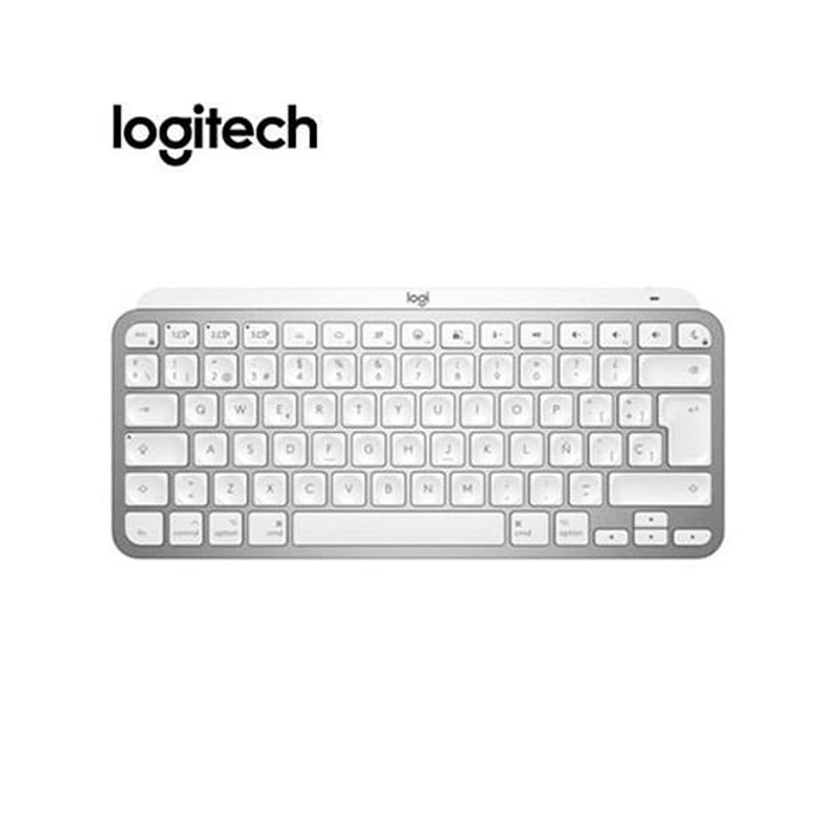 LOGITECH - Teclado Inalámbrico Logitech MX KEYS Mini Gris Pálido