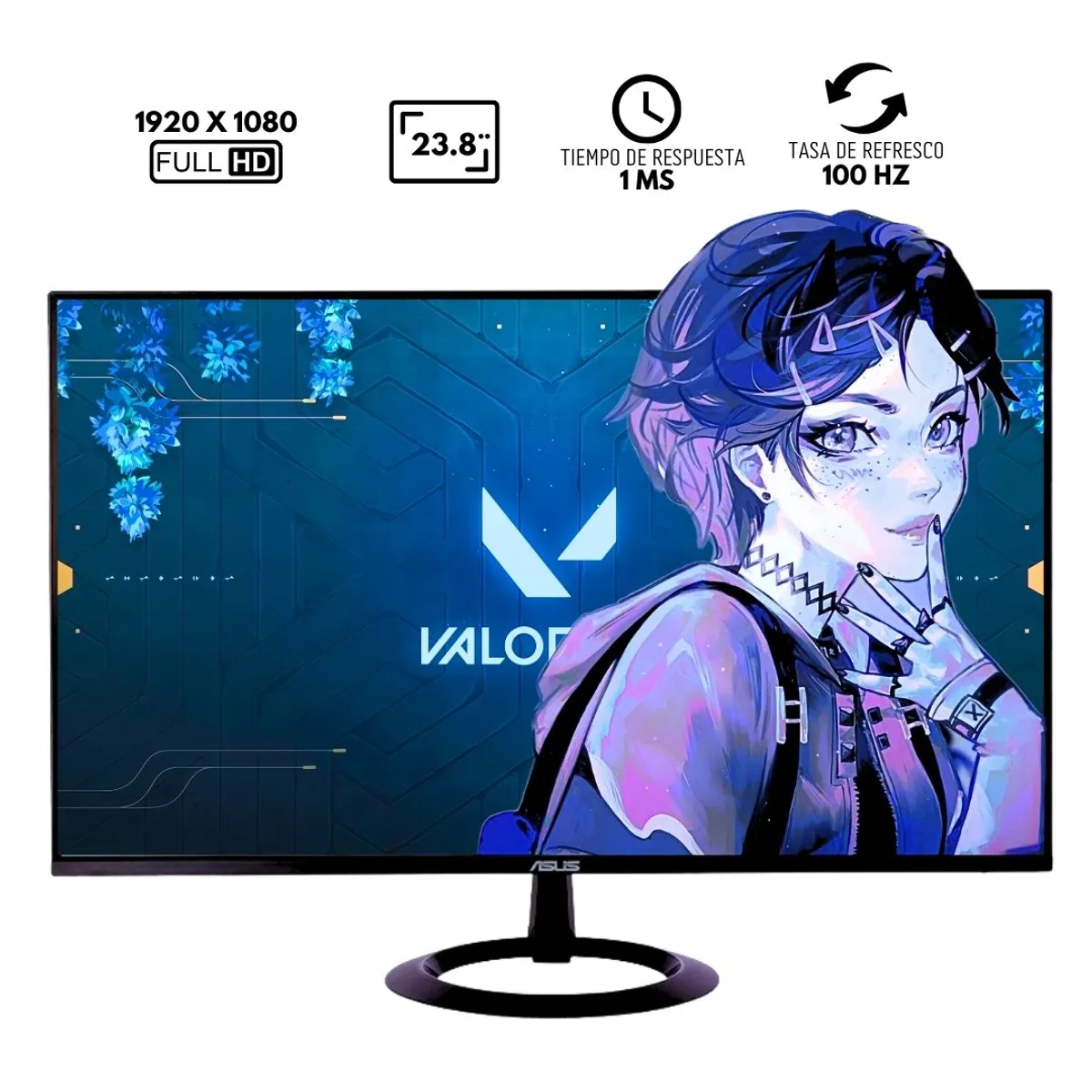 ASUS - Monitor ASUS VZ24EHF Eye Care: 23.8", FHD IPS, 100 Hz, HDMIx1