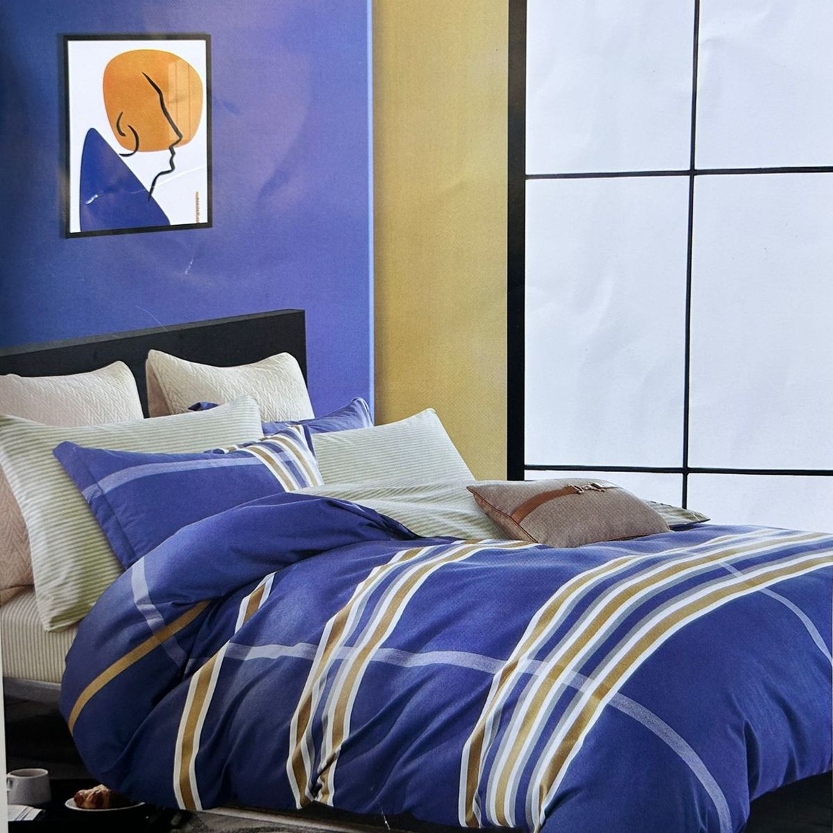 MINGDA - Set de Edredón 2 Pz+ Juego de Sábanas + Funda  100% Bambu