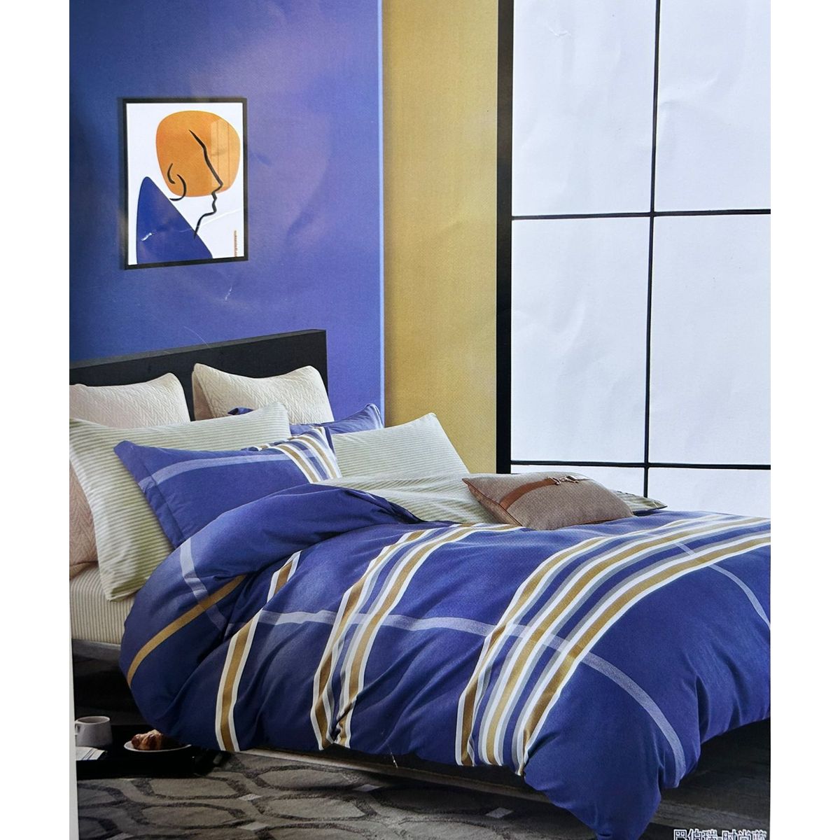 MINGDA - Set de Edredón 2 Pz+ Juego de Sábanas + Funda  100% Bambu