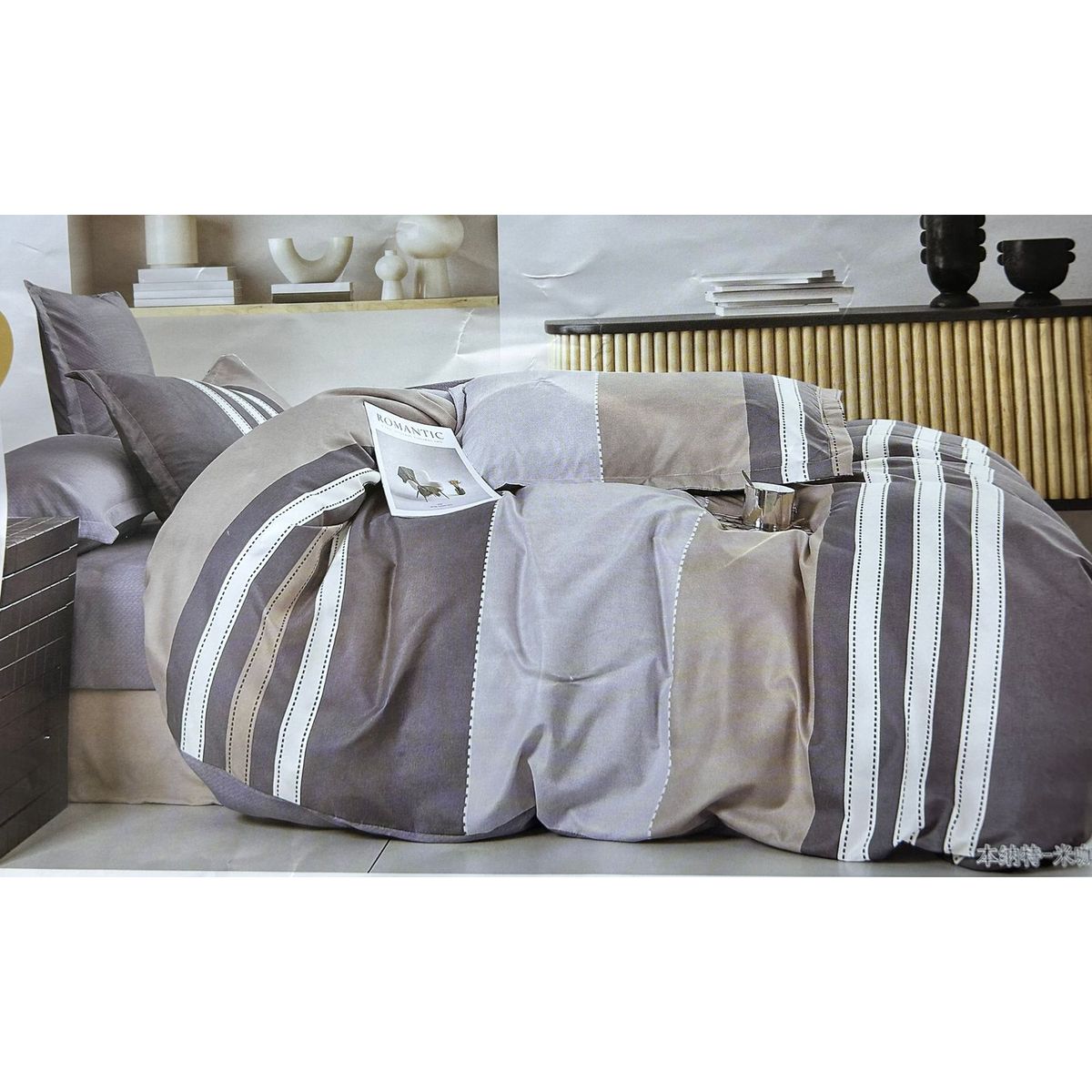 MINGDA - Set de Edredón 2 Pz+ Juego de Sábanas + Funda  100% Bambu