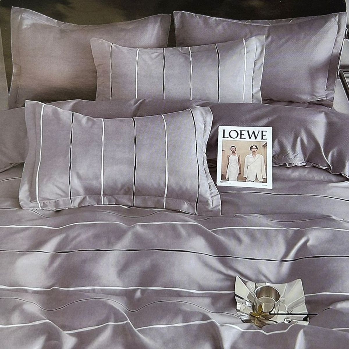 MINGDA - Set de Edredón 2 Pz+ Juego de Sábanas + Funda  100% Bambu