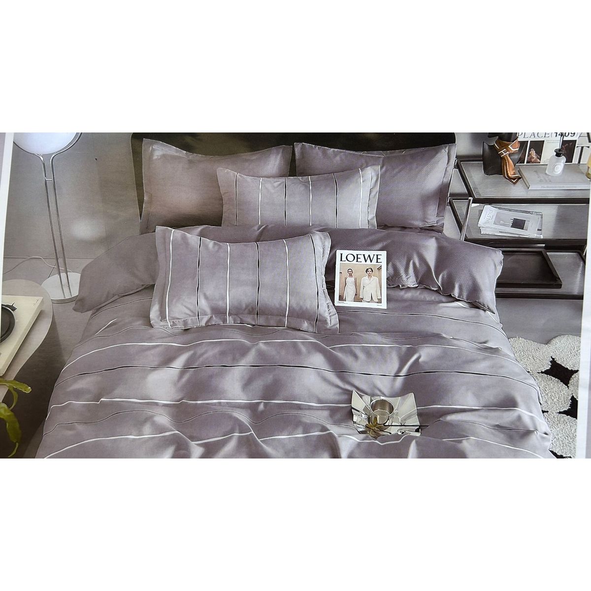 MINGDA - Set de Edredón 2 Pz+ Juego de Sábanas + Funda  100% Bambu