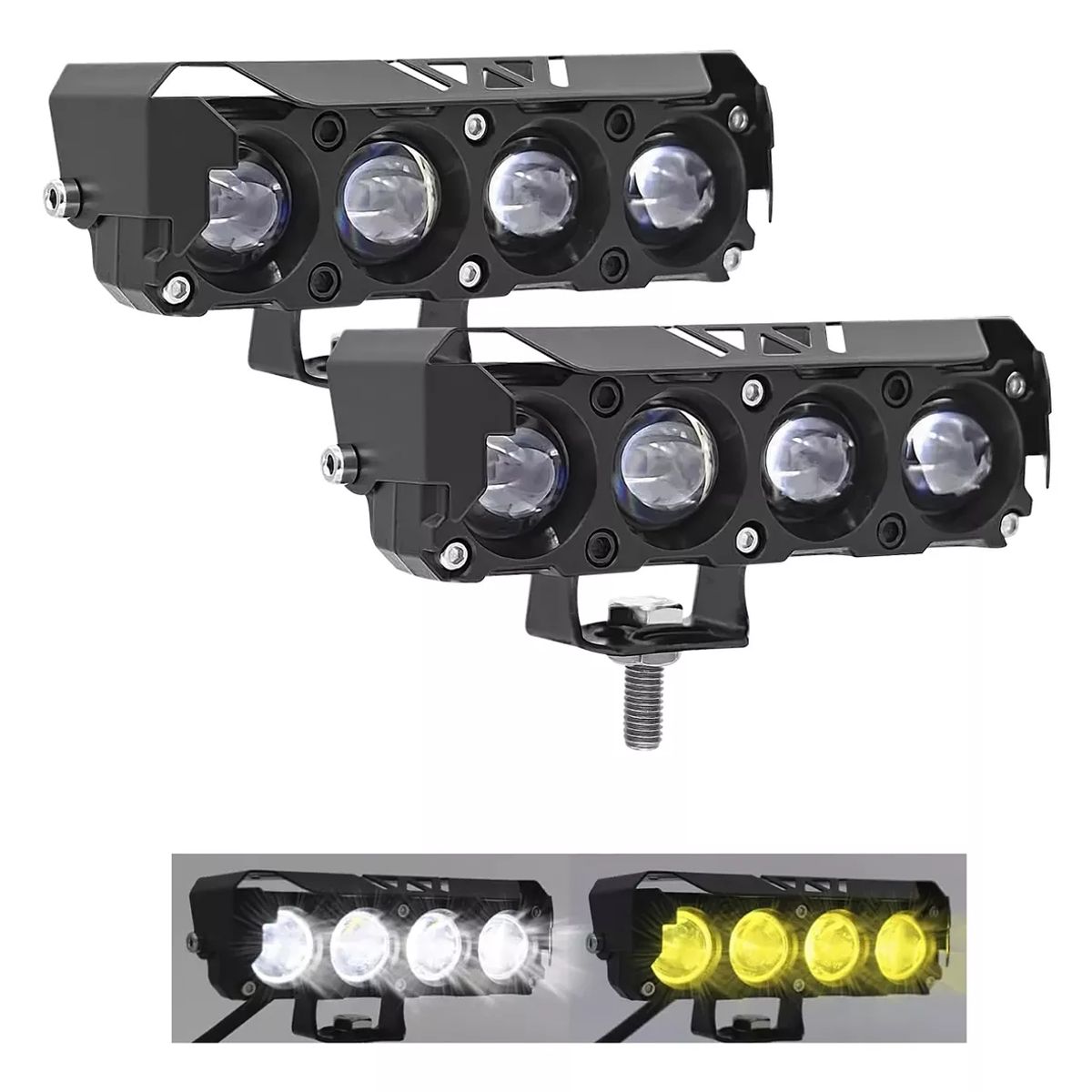 GENERICO - Par Faróis Auxiliares Lupa Led Focos Luz 340w Para Auto Moto