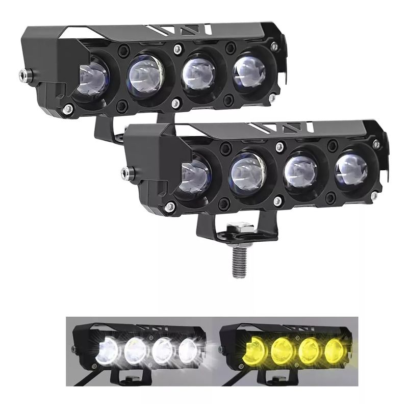GENERICO - Par Faróis Auxiliares Lupa Led Focos Luz 340w Para Auto Moto