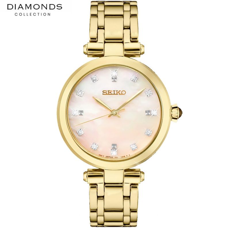 SEIKO - SEIKO Reloj Coleccion Diamonds Acero inox Japones SRZ536