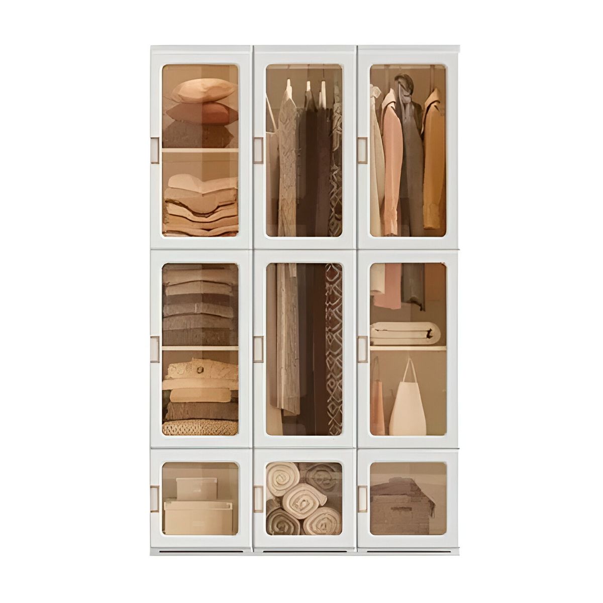 GENERICO - Ropero nórdico de 5 pisos 170 cm