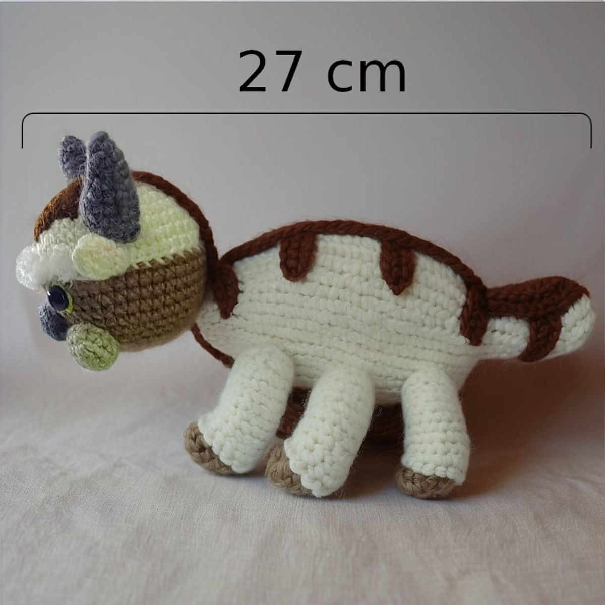 HECHO A MANO - Muñeco Amigurumi Appa 27 cm largo