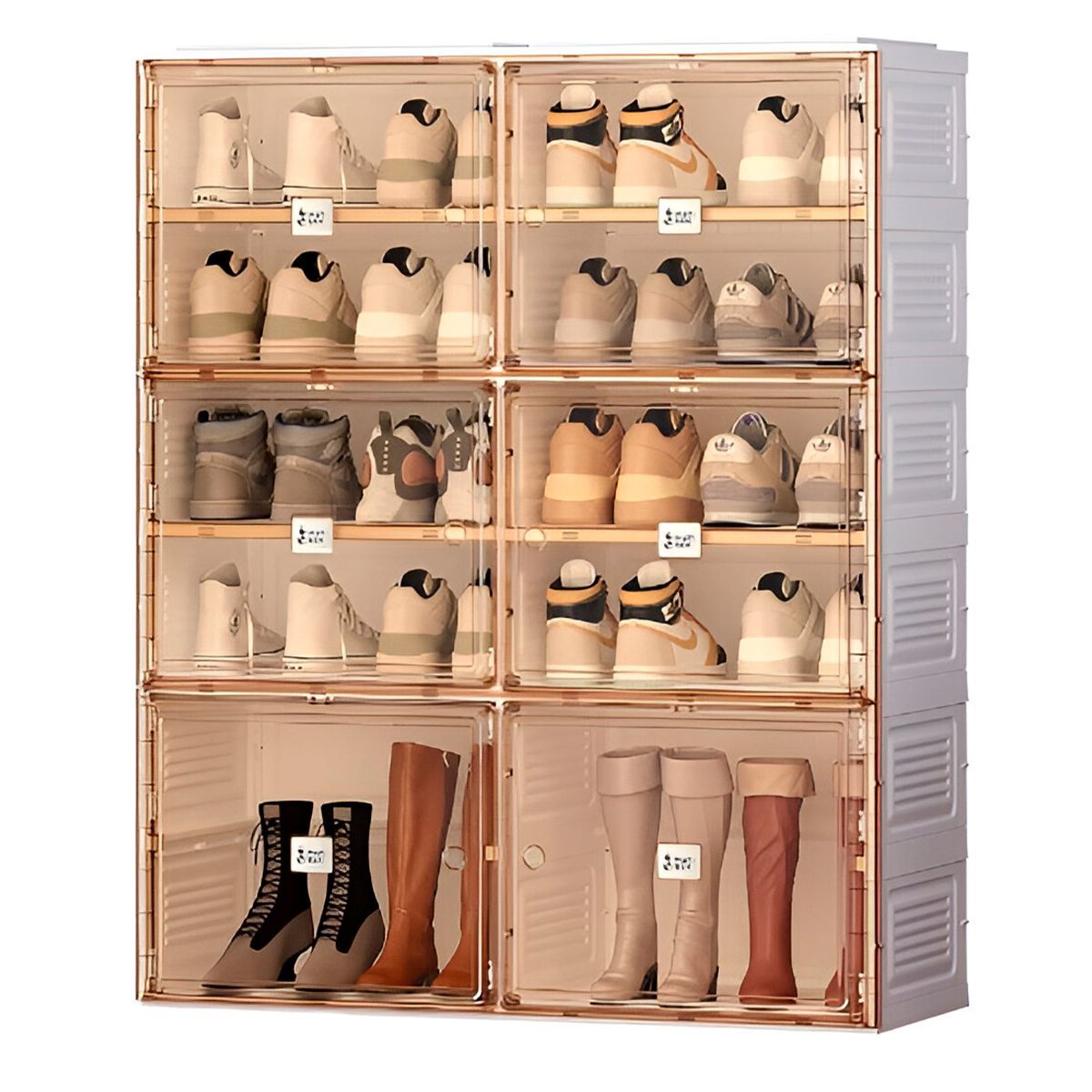 GENERICO - Zapatero plegable premium 4+1 pisos 104 cm