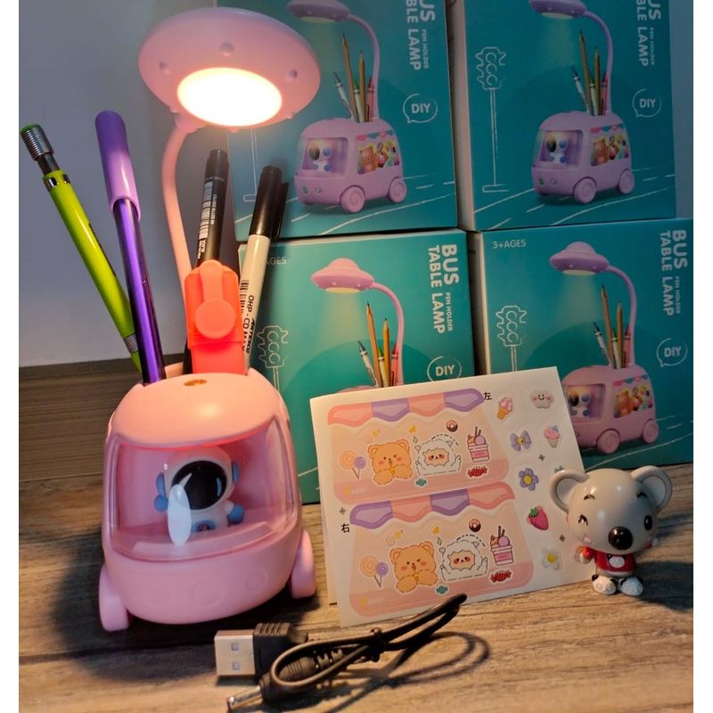 GENERICO - LAMPARA DE ESCRITORIO ASTRONAUTA ROSA