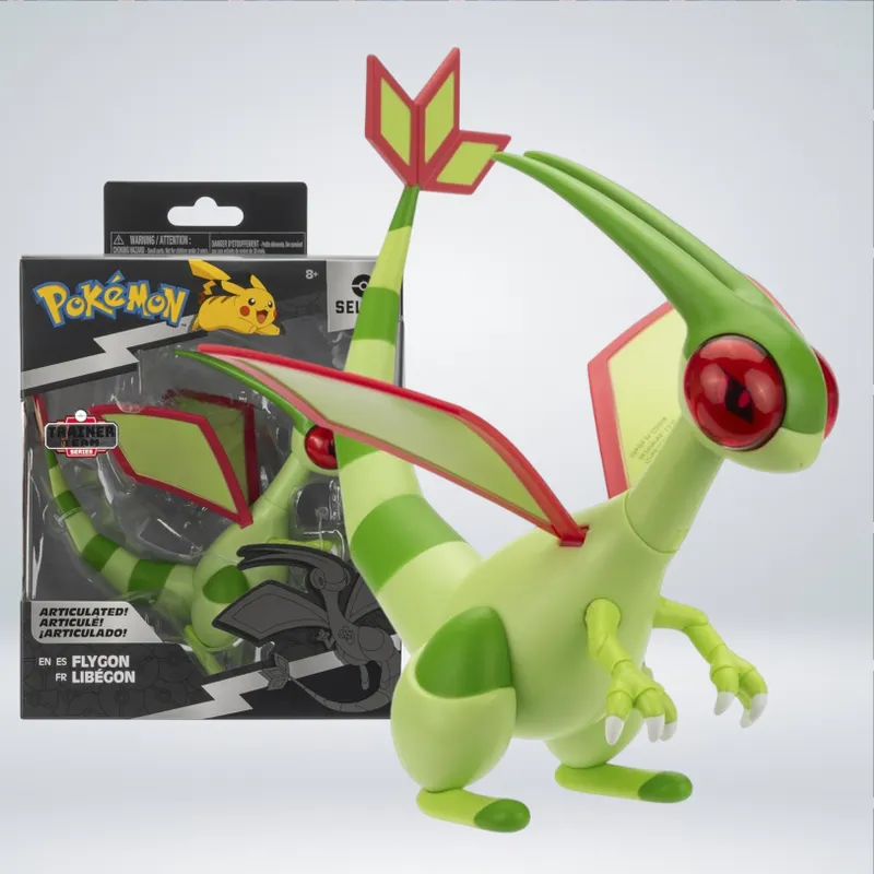POKEMON - FIGURA POKEMON SELECT FLYGON ARTICULADO