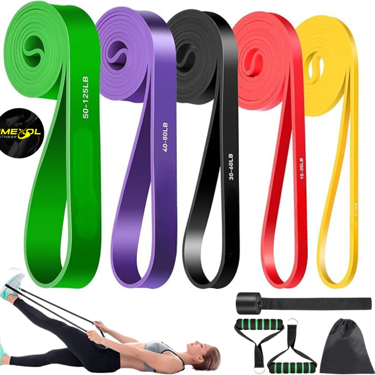 GENERICO - BANDAS DOMINADAS CROSSFIT X 5 UNIDADES