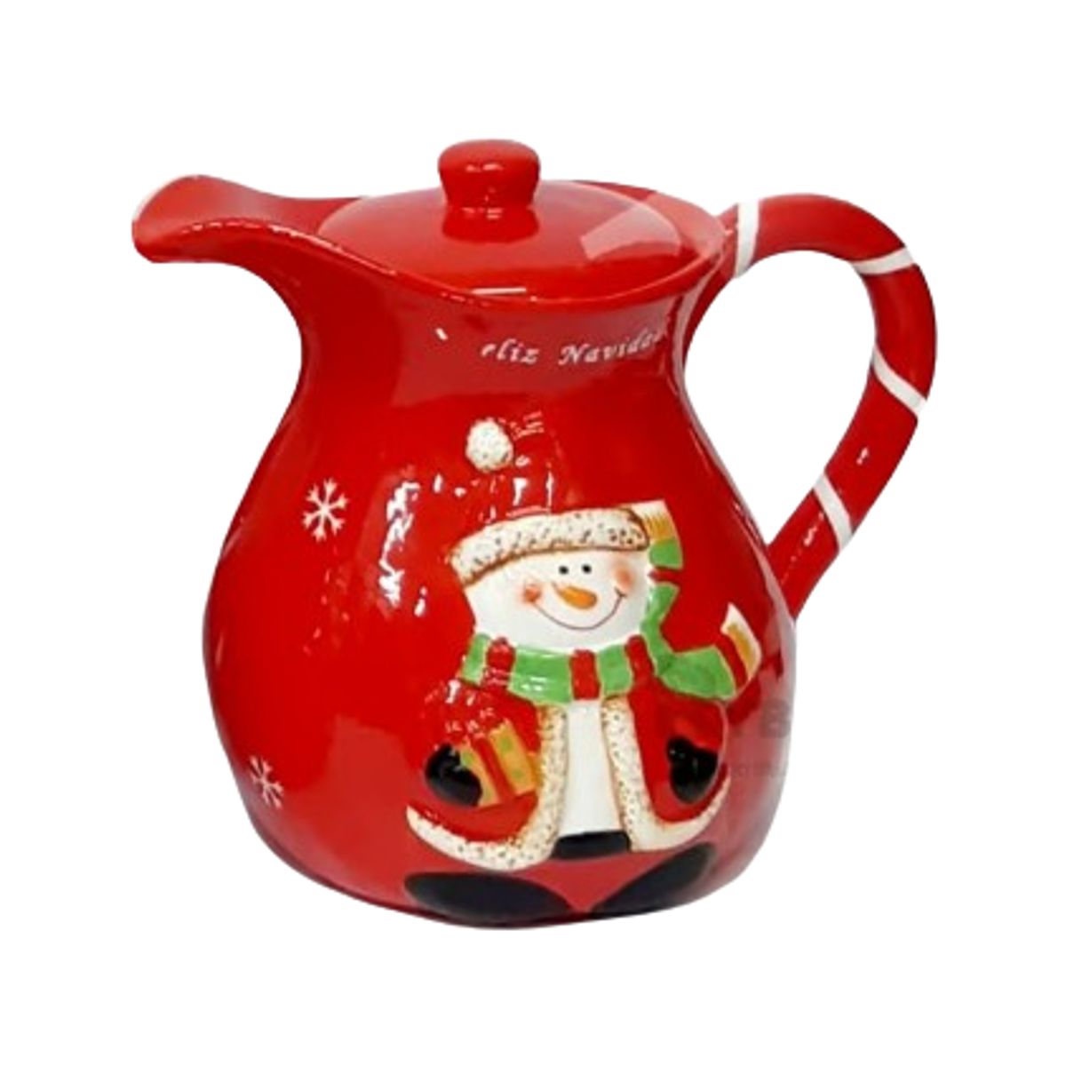 GENERICO - Jarra Navideña con diseño Muñeco de Nieve