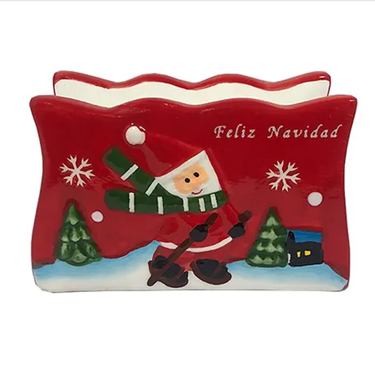 GENERICO - Servilletero Navideño Muñeco de Nieve