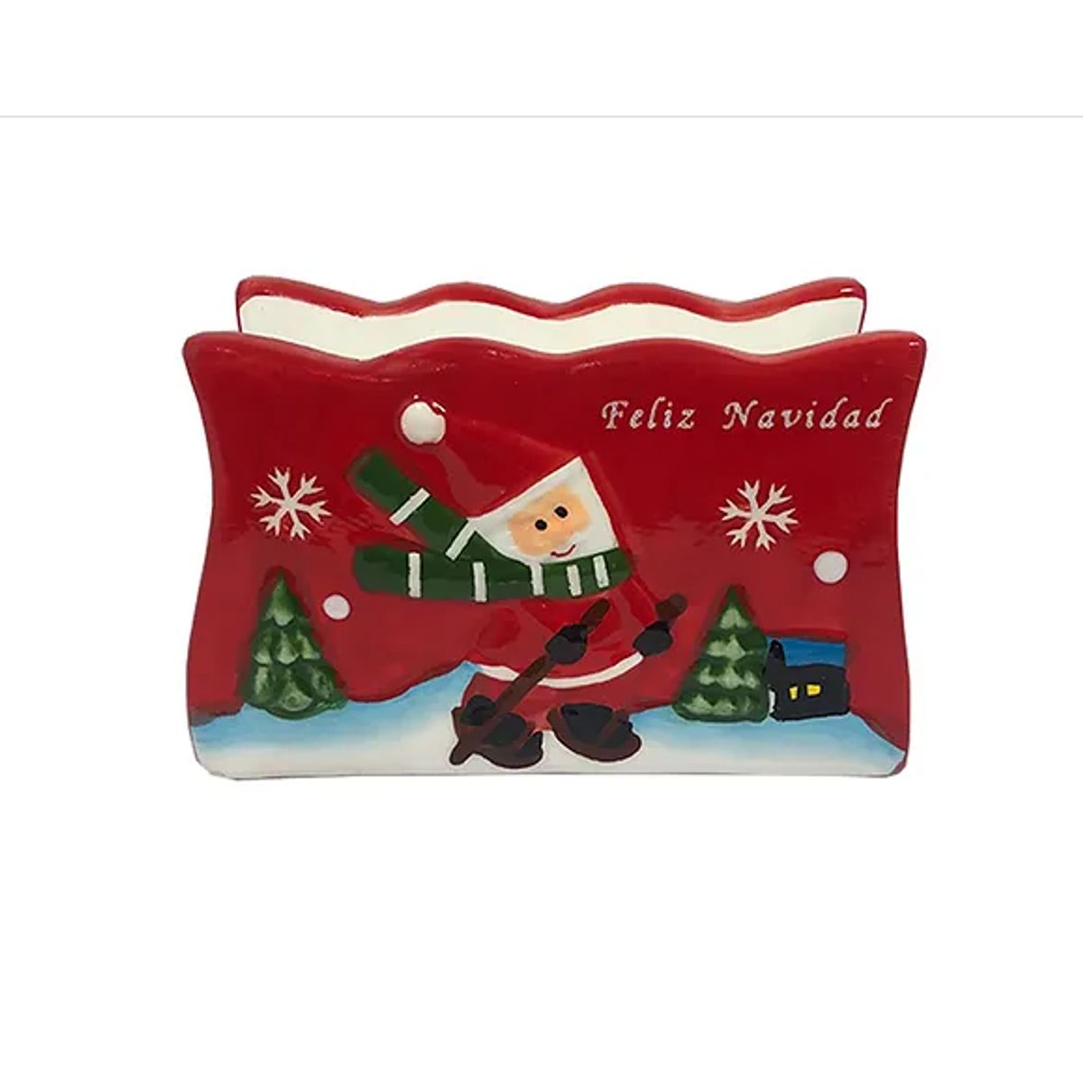 GENERICO - Servilletero Navideño Muñeco de Nieve