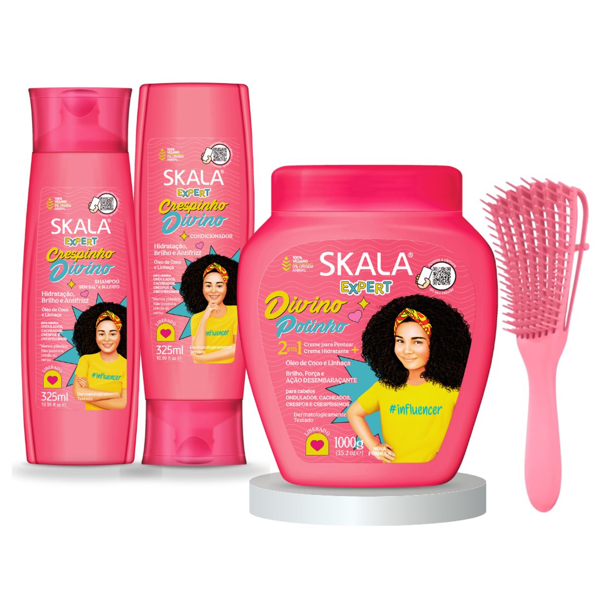SKALA - Kit completo Skala Divino Potinho KIDS - Niñas y Niños con Rizos